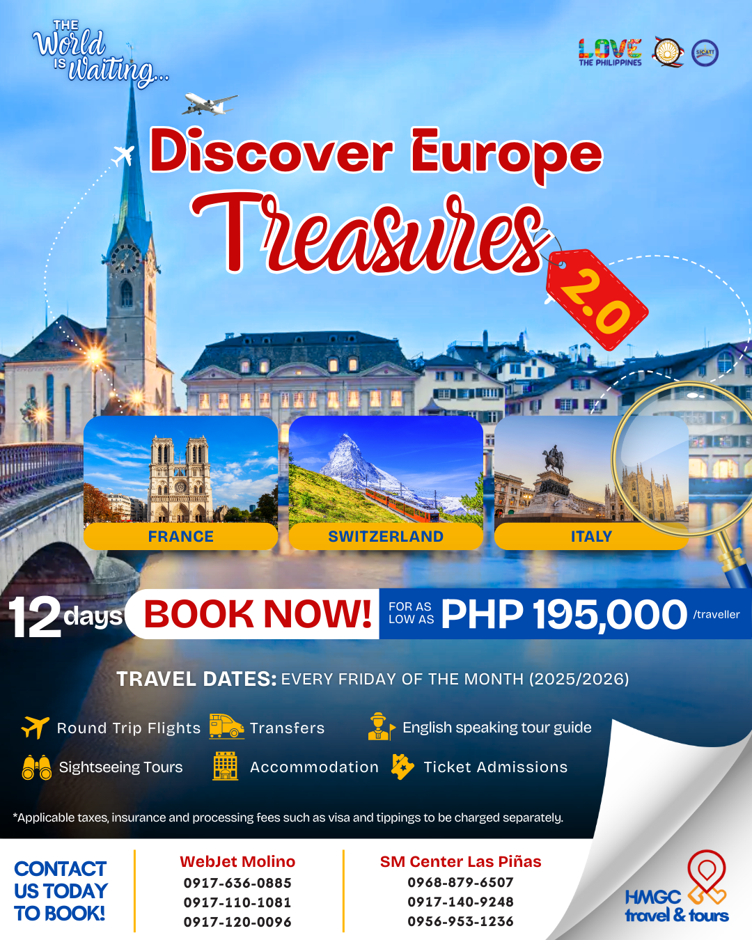 12D11N DISCOVER EUROPE TREASURES 2.0 TOUR