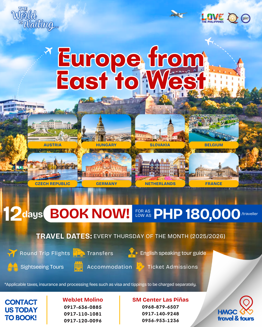 13D12N EUROPE FROM EAST TO WEST TOUR